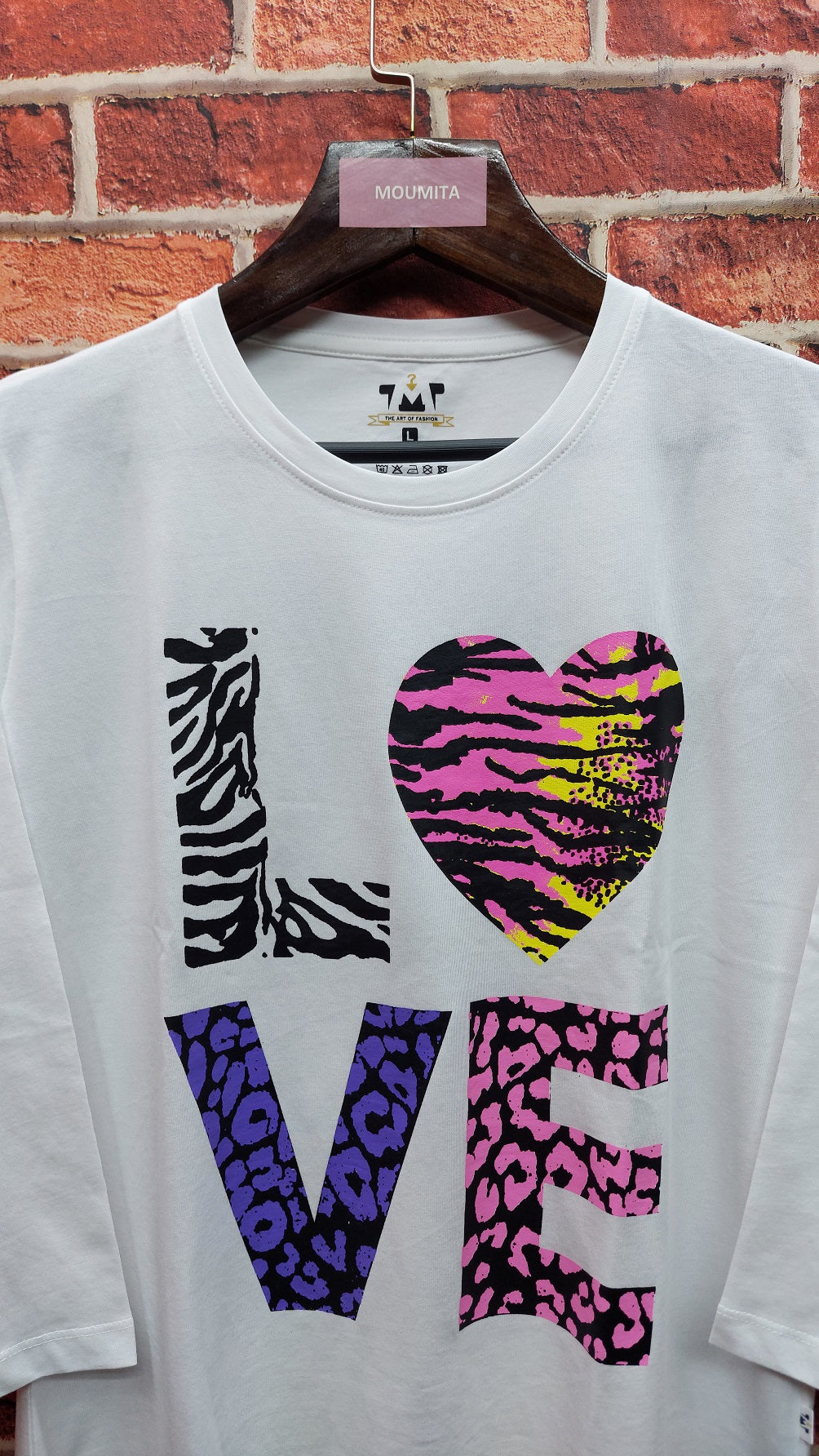 Womens Premium Full Sleeve T-Shirt-Love White