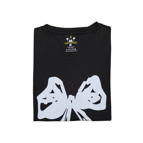 Womens Premium Full Sleeve T-Shirt-Flower Black