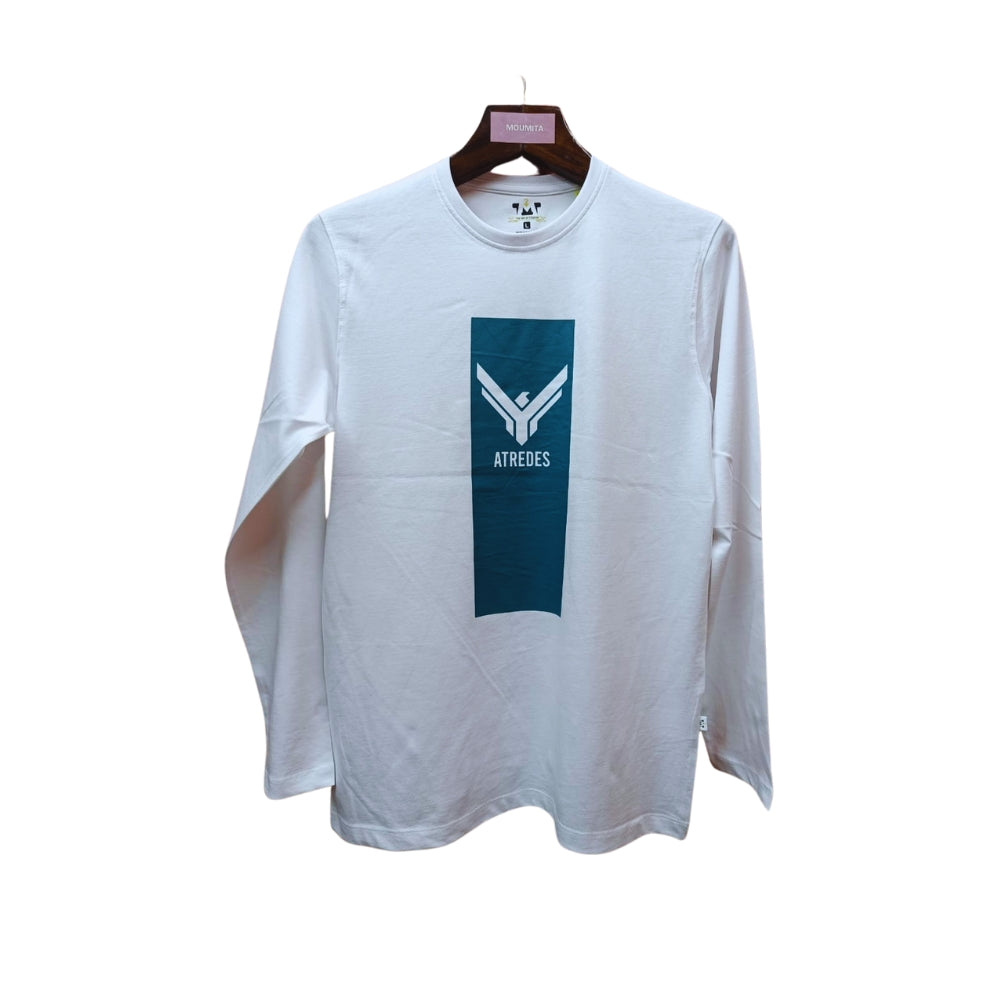 Mens Premium Long Sleeve T-Shirt-Artreds White