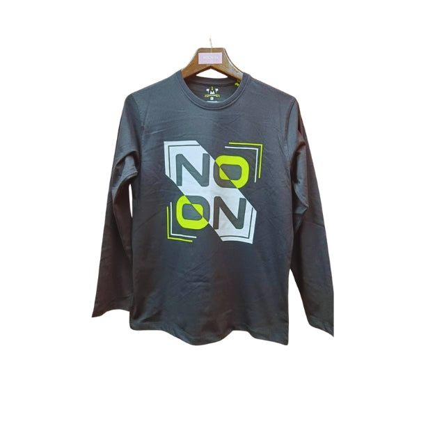 Mens Premium Long Sleeve T-Shirt-No On Black