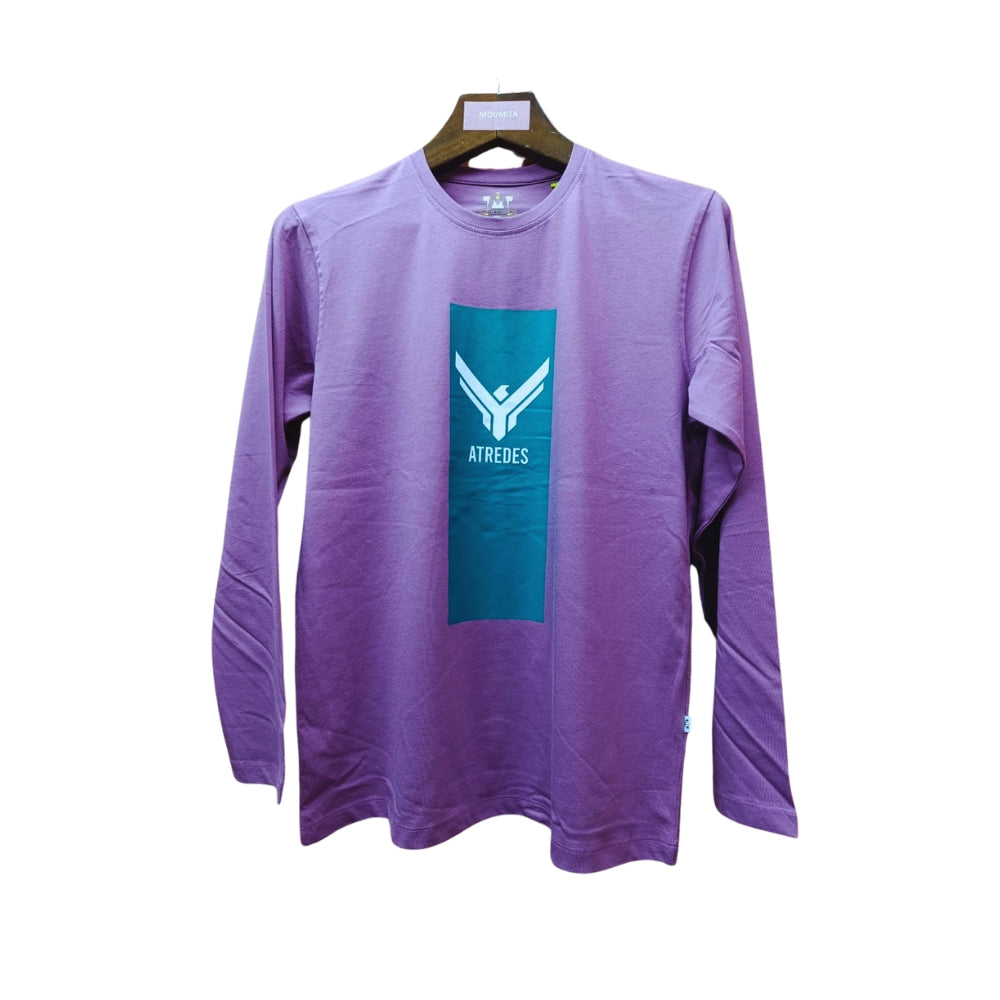 Mens Premium Long Sleeve T-Shirt-Artreds Lavender