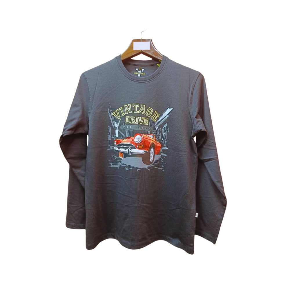 Mens Premium Long Sleeve T-Shirt-Vintage Black