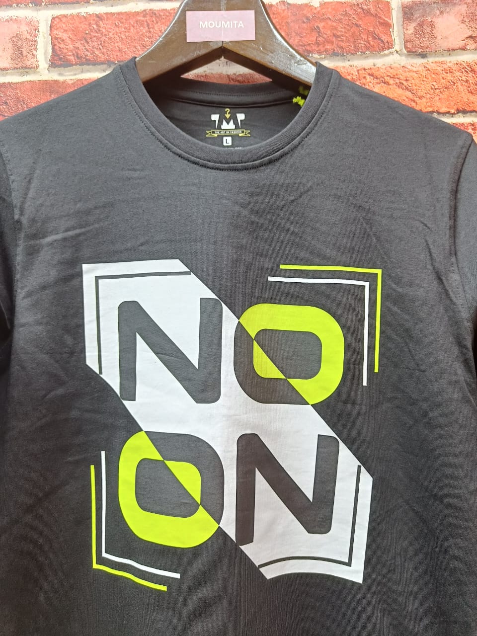 Mens Premium Long Sleeve T-Shirt-No On Black