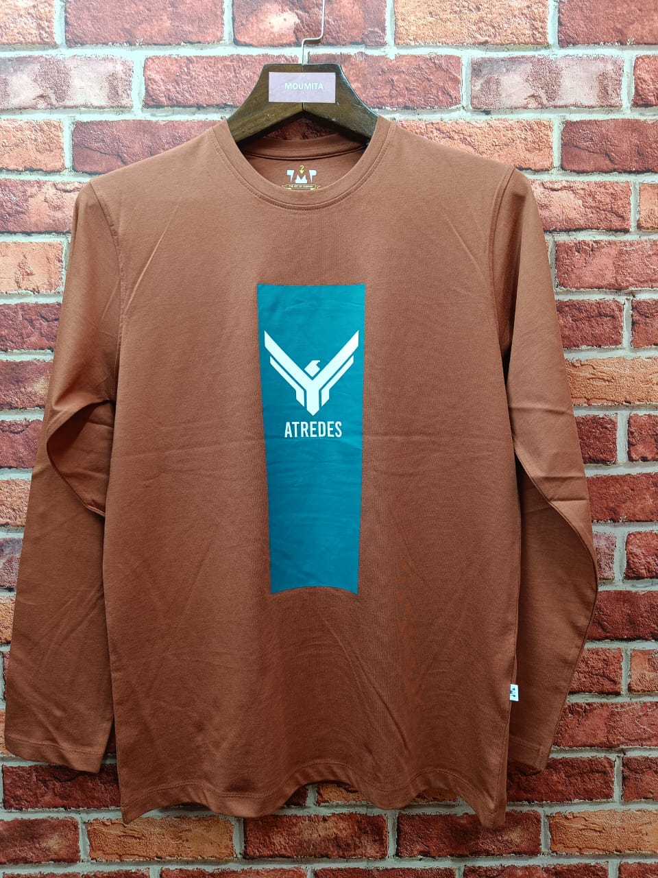 Mens Premium Long Sleeve T-Shirt-Artreds Orange