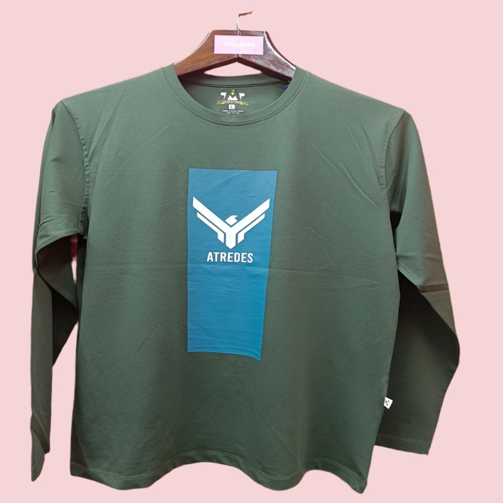 Mens Premium Long Sleeve T-Shirt-Artreds Green