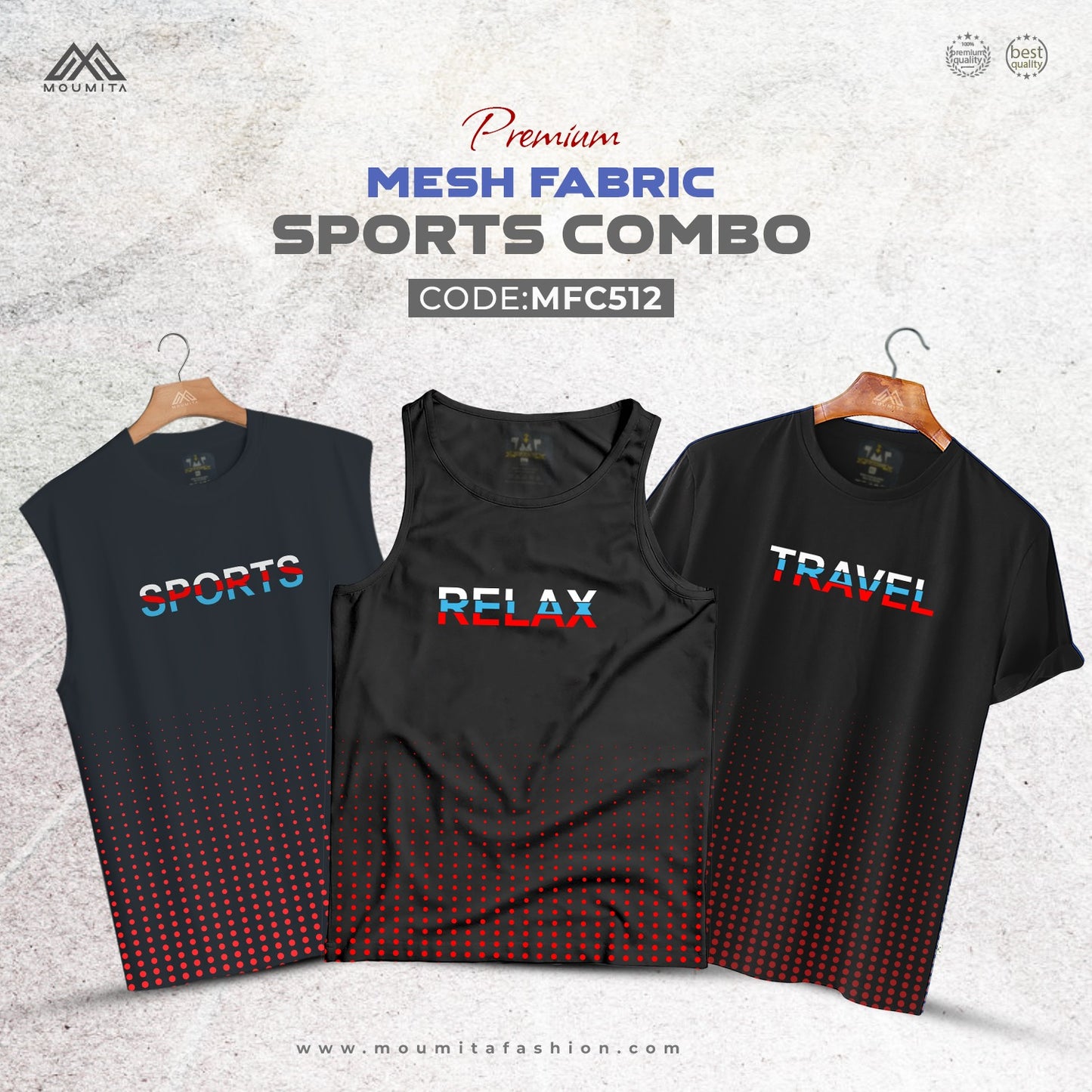Premium Mash Fabrics Sports Combo - MFC511