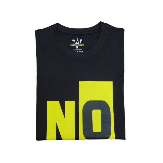 Mens Premium Long Sleeve T-Shirt-No Excuse Black