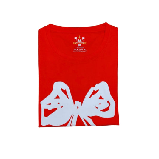 Womens Premium Full Sleeve T-Shirt-Flower Red