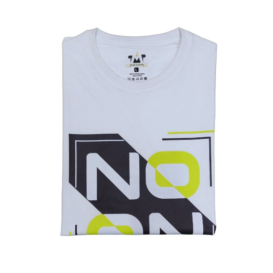 Mens Premium Long Sleeve T-Shirt-No On White