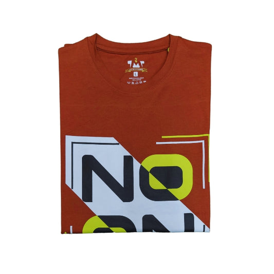 Mens Premium Long Sleeve T-Shirt-No On Orange