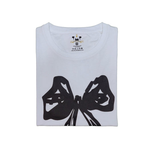 Womens Premium Full Sleeve T-Shirt-Flower White
