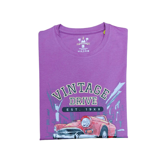 Mens Premium Long Sleeve T-Shirt-Vintage Lavender