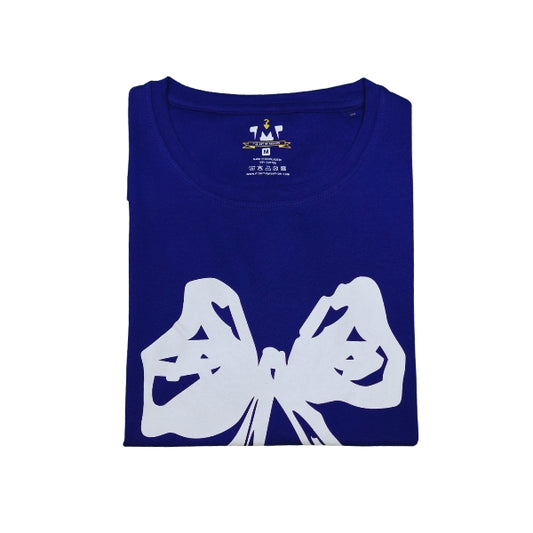 Womens Premium Full Sleeve T-Shirt-Flower Blue