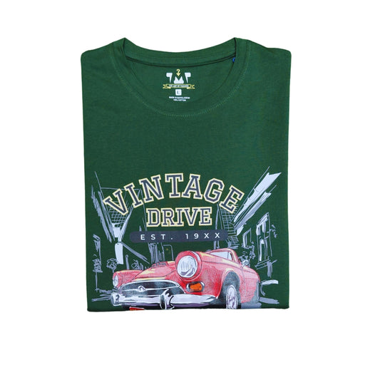 Mens Premium Long Sleeve T-Shirt-Vintage Green