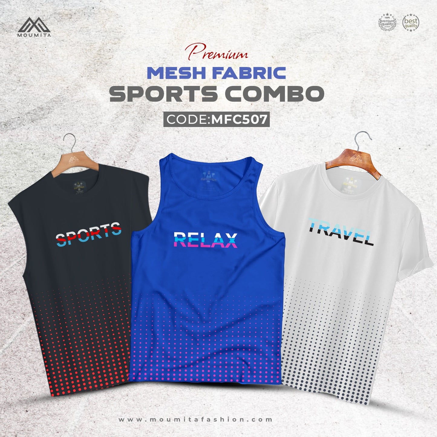 Premium Mash Fabrics Sports Combo - MFC507