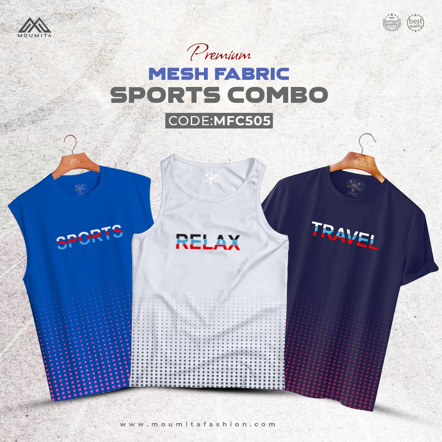 Premium Mash Fabrics Sports Combo - MFC505