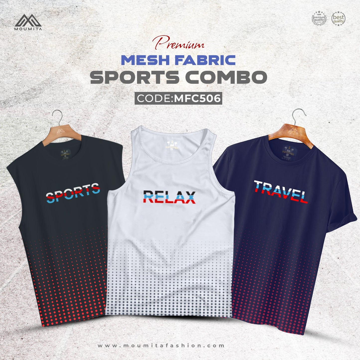 Premium Mash Fabrics Sports Combo - MFC506